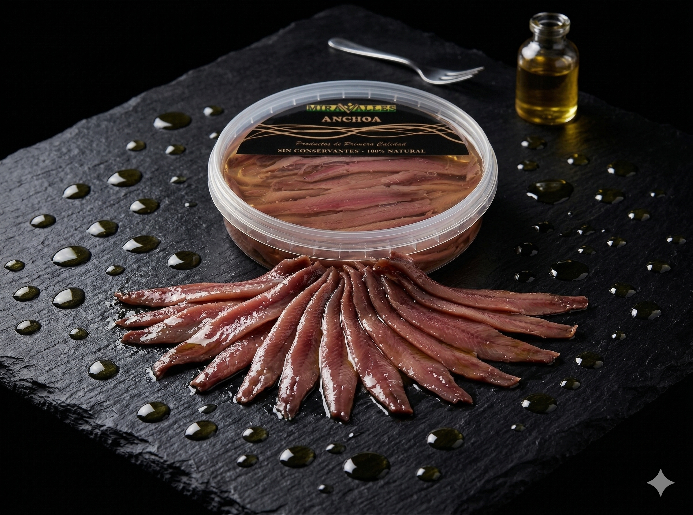 Anchoa del Cantábrico — filetes premium Miravalles