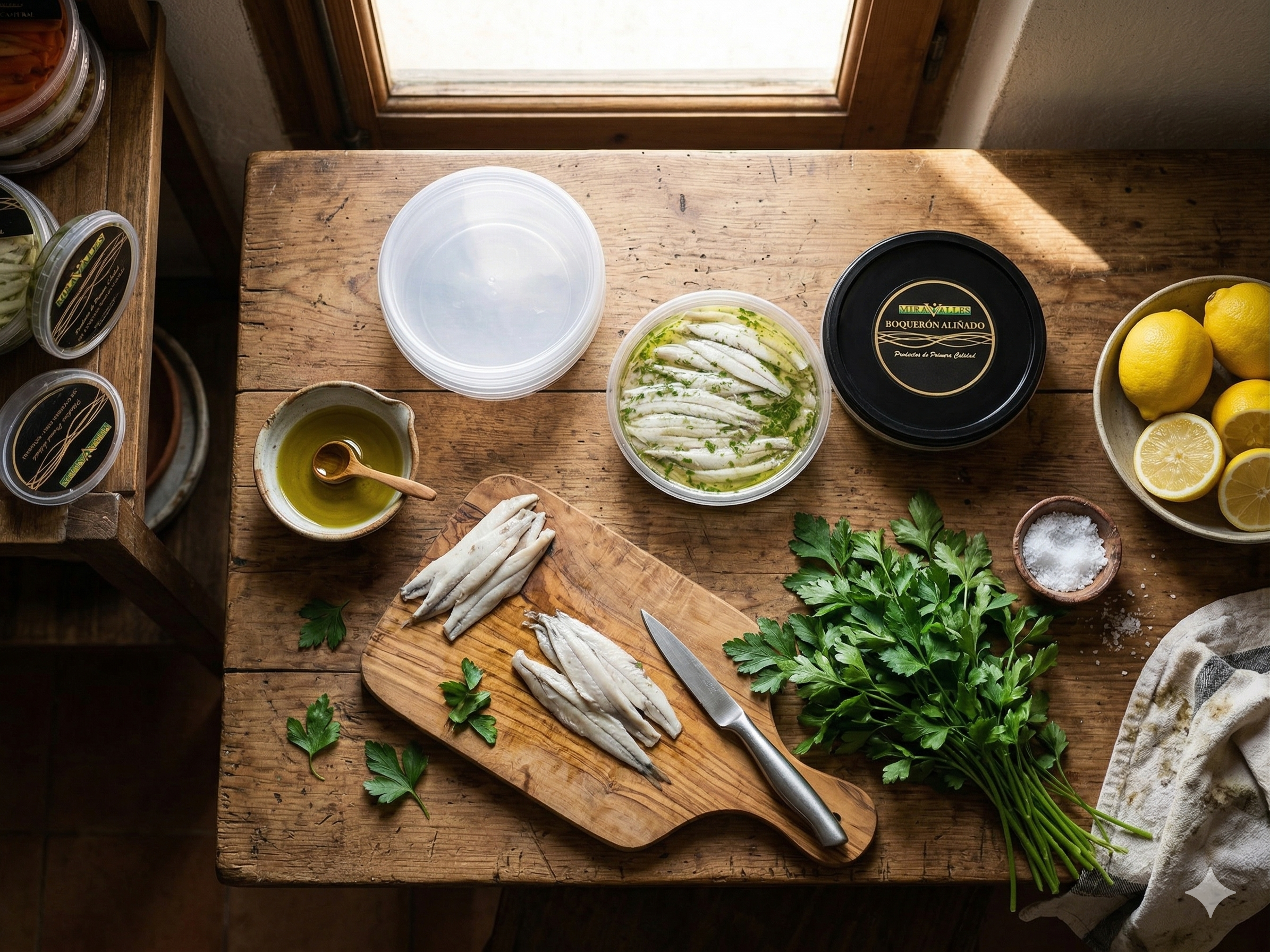 Obrador artesanal Miravalles — elaboración tradicional de boquerones