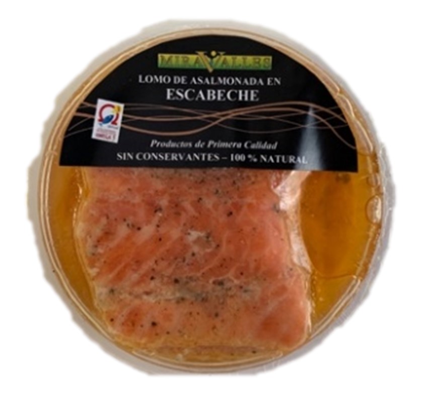 Lomo de trucha asalmonada en escabeche — Miravalles