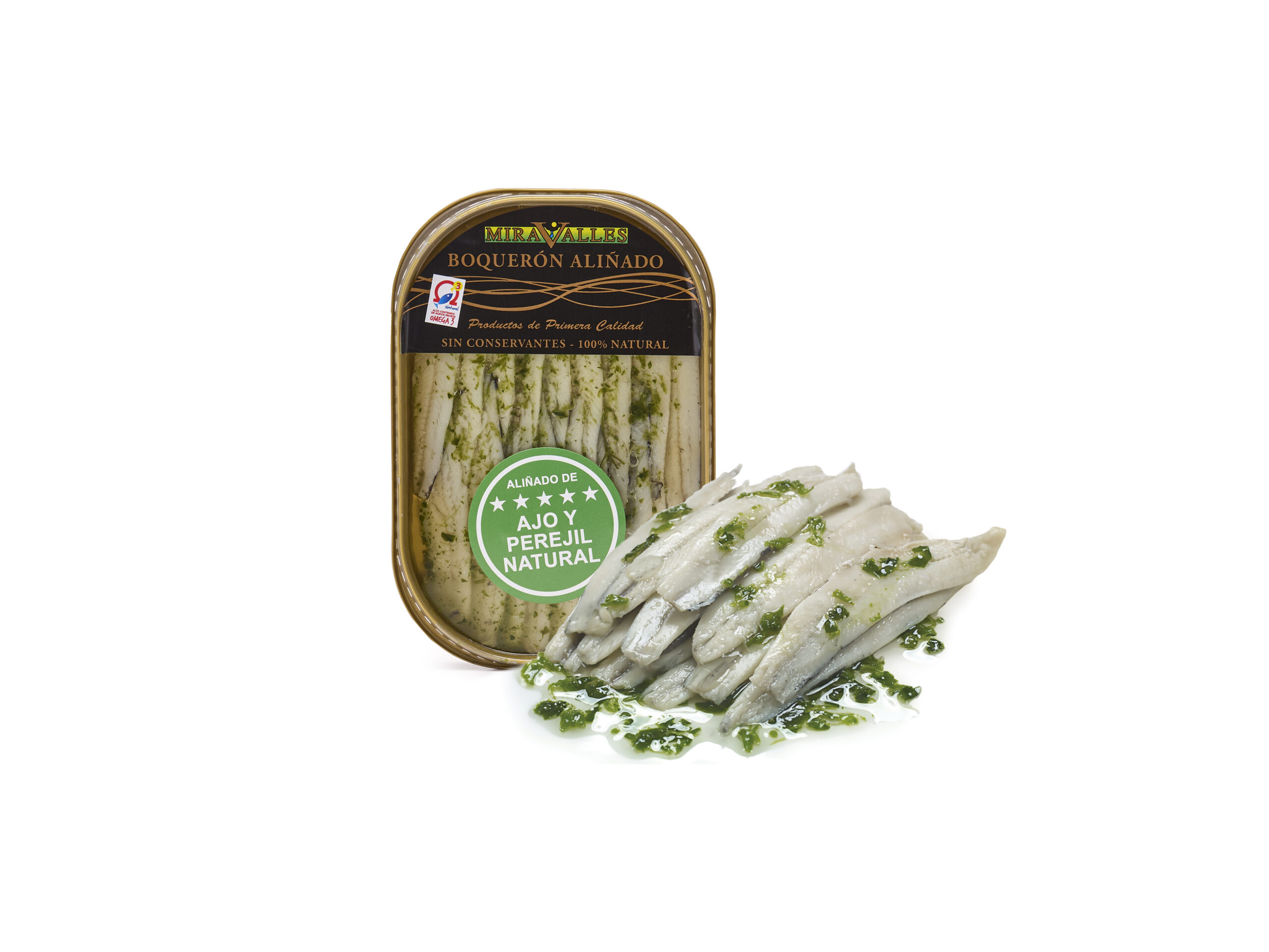 Boquerón del cantábrico aliñado en ajo y perejil GOURMET 100/140g
