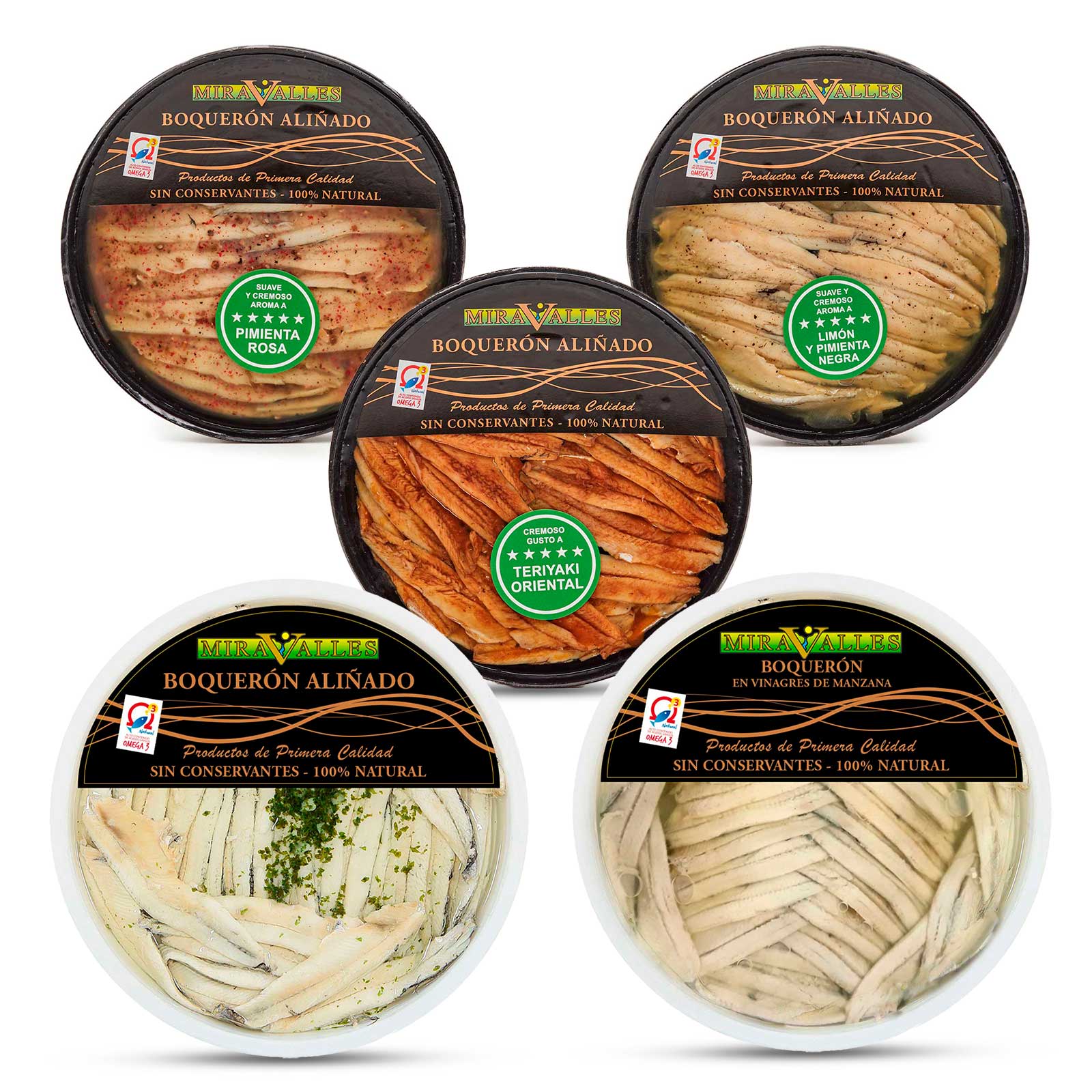 Pack 5 Sabores Boquerón